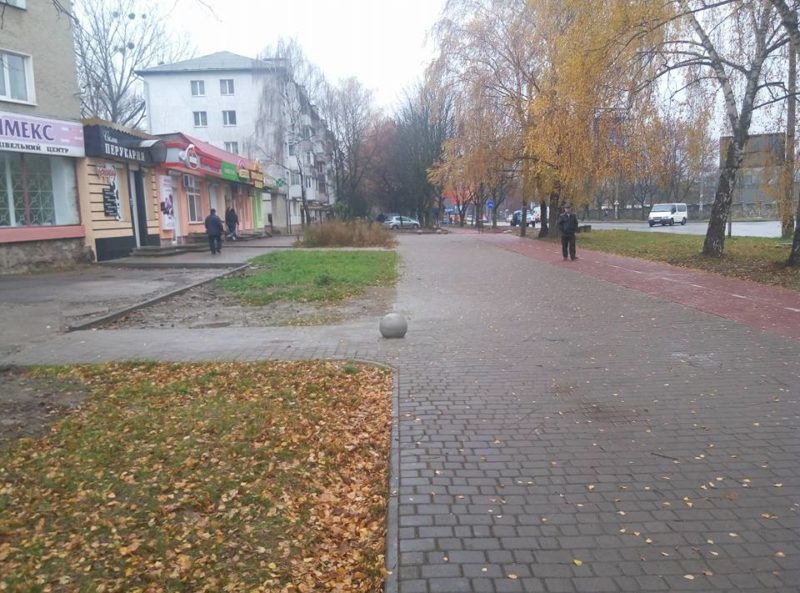 Пішоходи облюбували велодоріжку на Довженка (ФОТОФАКТ)