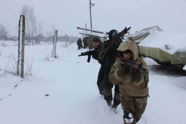 Відбивати атаки ворожої піхоти вчились танкісти 10-ої гірсько-штурмової бригади (ФОТО)