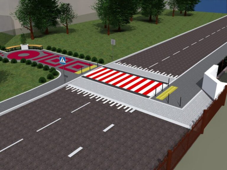 Поблизу франківської школи з проблемним дорожнім рухом почали облаштовувати піднятий перехід (ПРОЕКТ, ВИПРАВЛЕНО)
