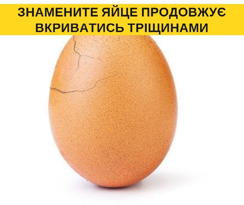Яйце world_record_egg продовжує покриватися тріщинами