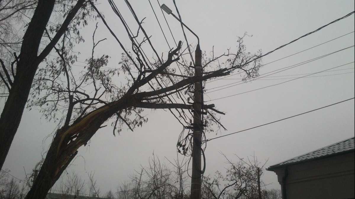 У чотирьох громадах Прикарпаття досі проблеми з електропостачанням через вітер (ФОТО)