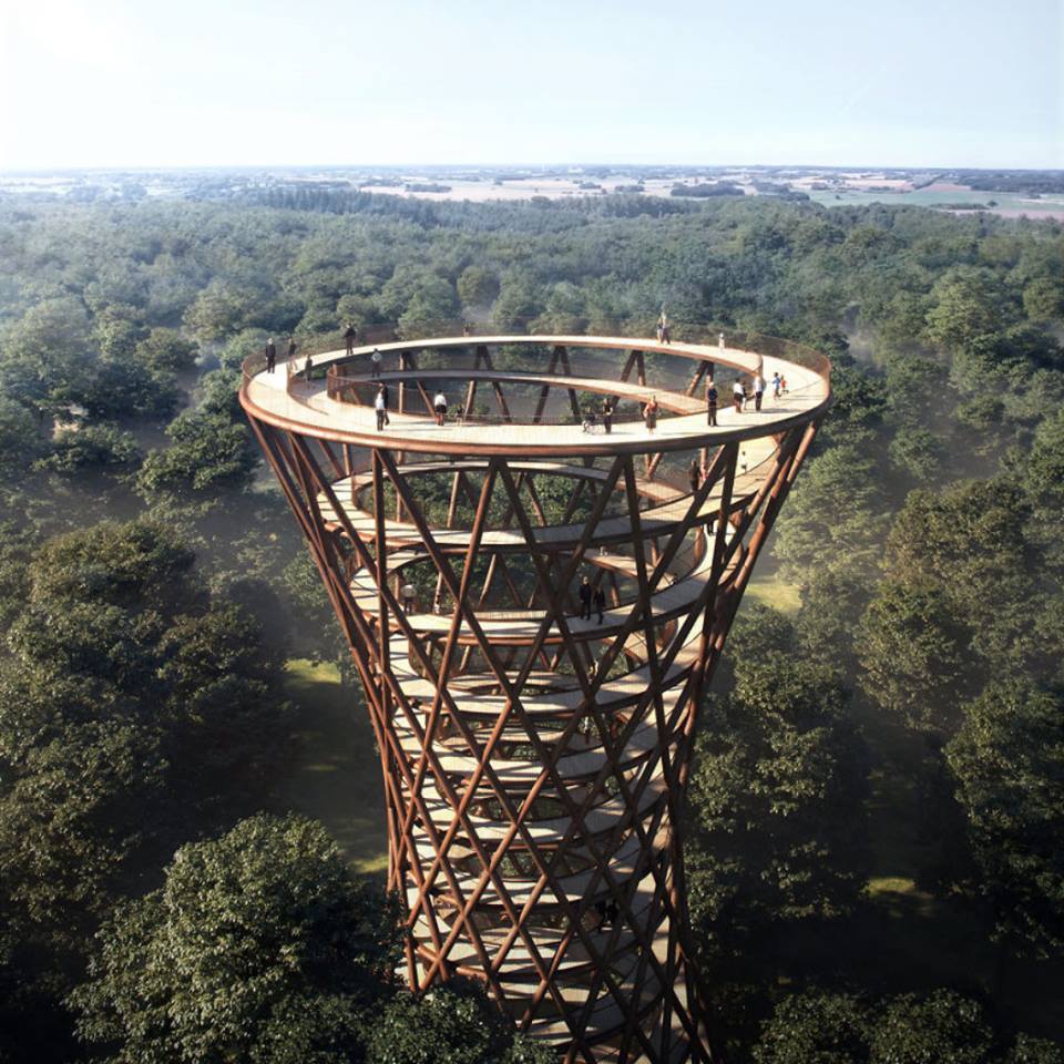 Насолода для очей: у Данії відкрили 140-метрову спіралевидну оглядову вежу (ФОТО)