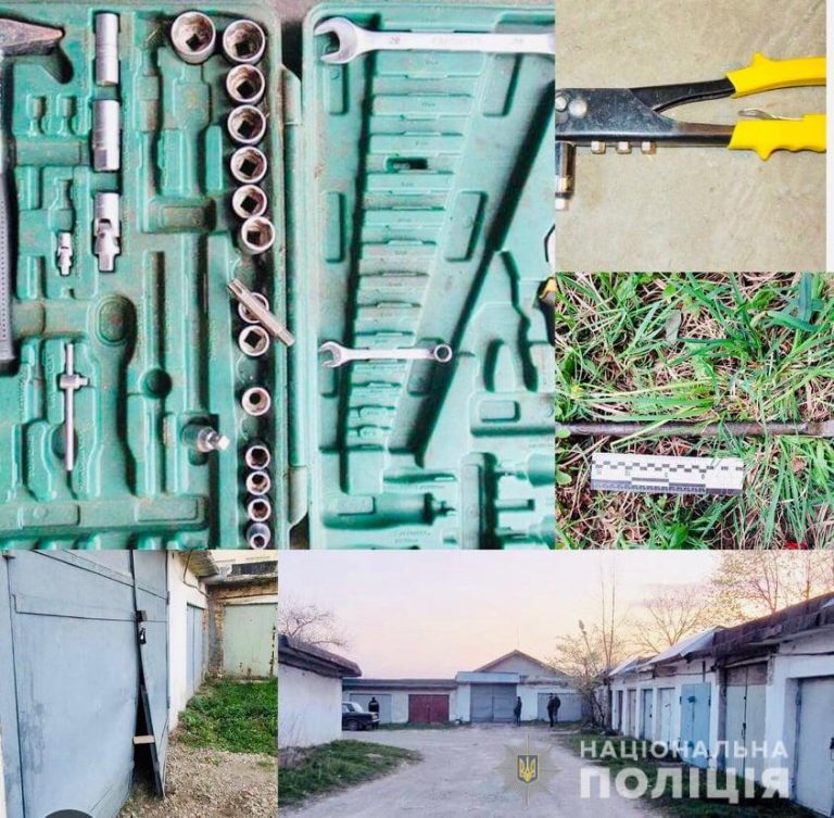 Долинські поліцейські затримали злодія, який обкрадав гаражні кооперативи (ФОТО)