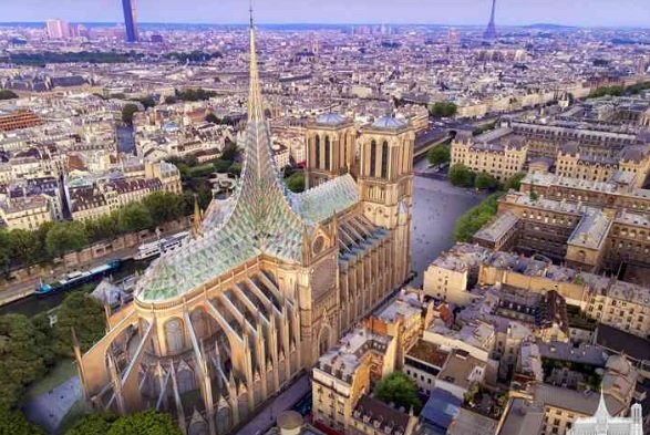 Собор Паризької Богоматері пропонують зробити зі скляним дахом (ПРОЕКТ)