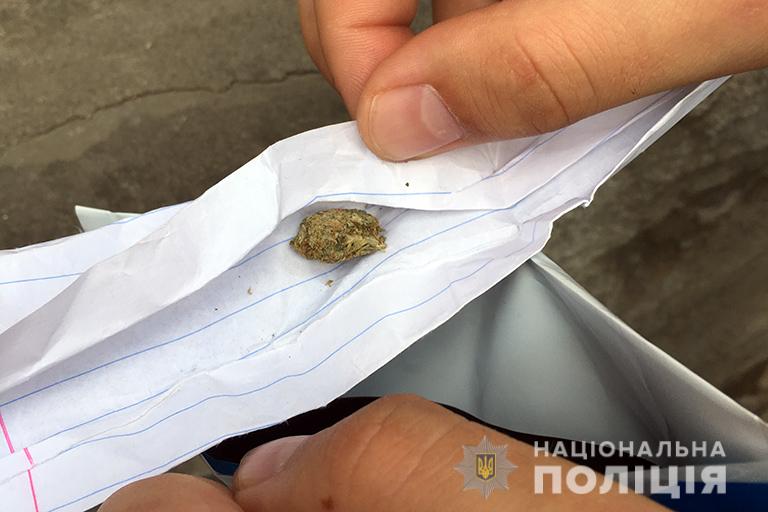 В Івано-Франківську у водія-порушника знайшли марихуану (ФОТО)