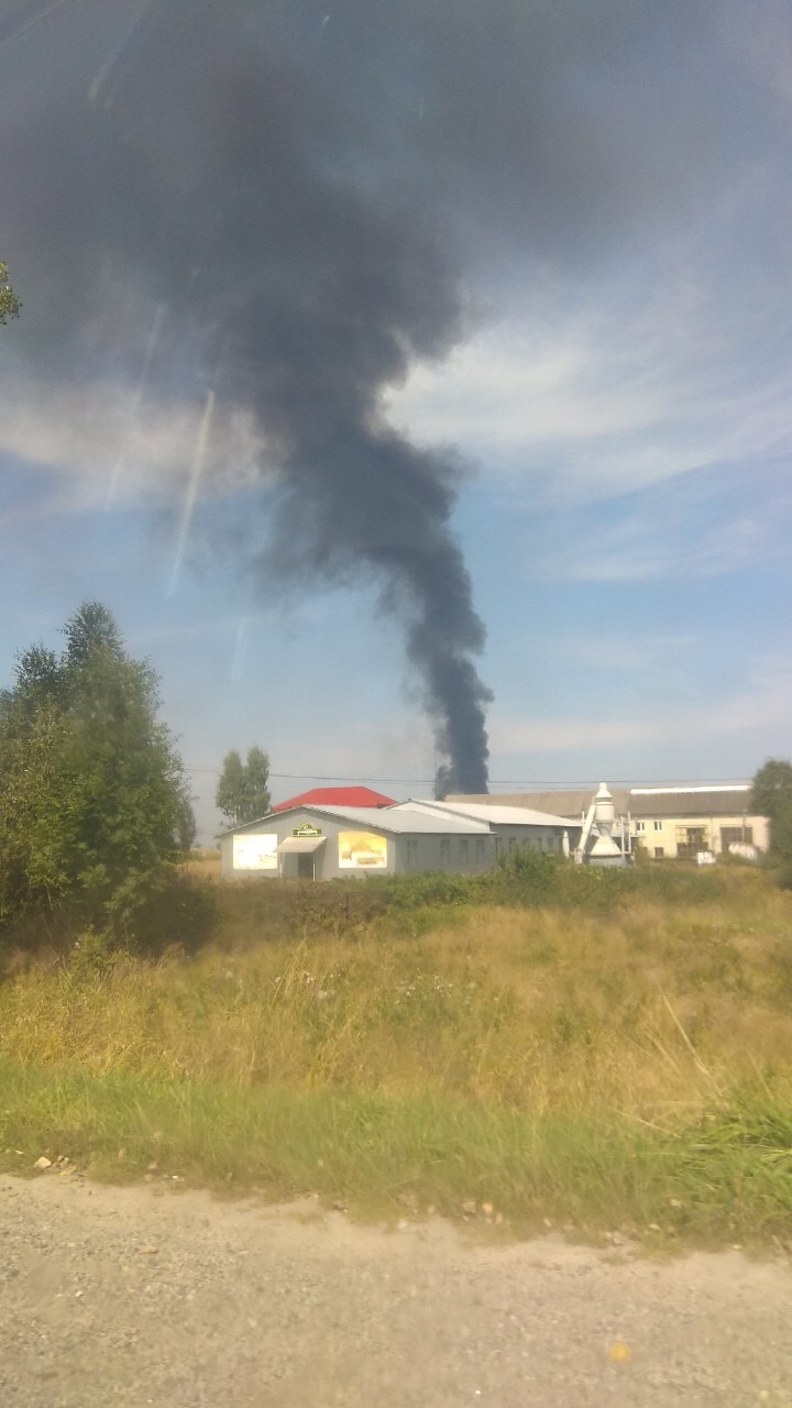 На Долинщині пожежа – дим видно на кілька кілометрів (ФОТО)