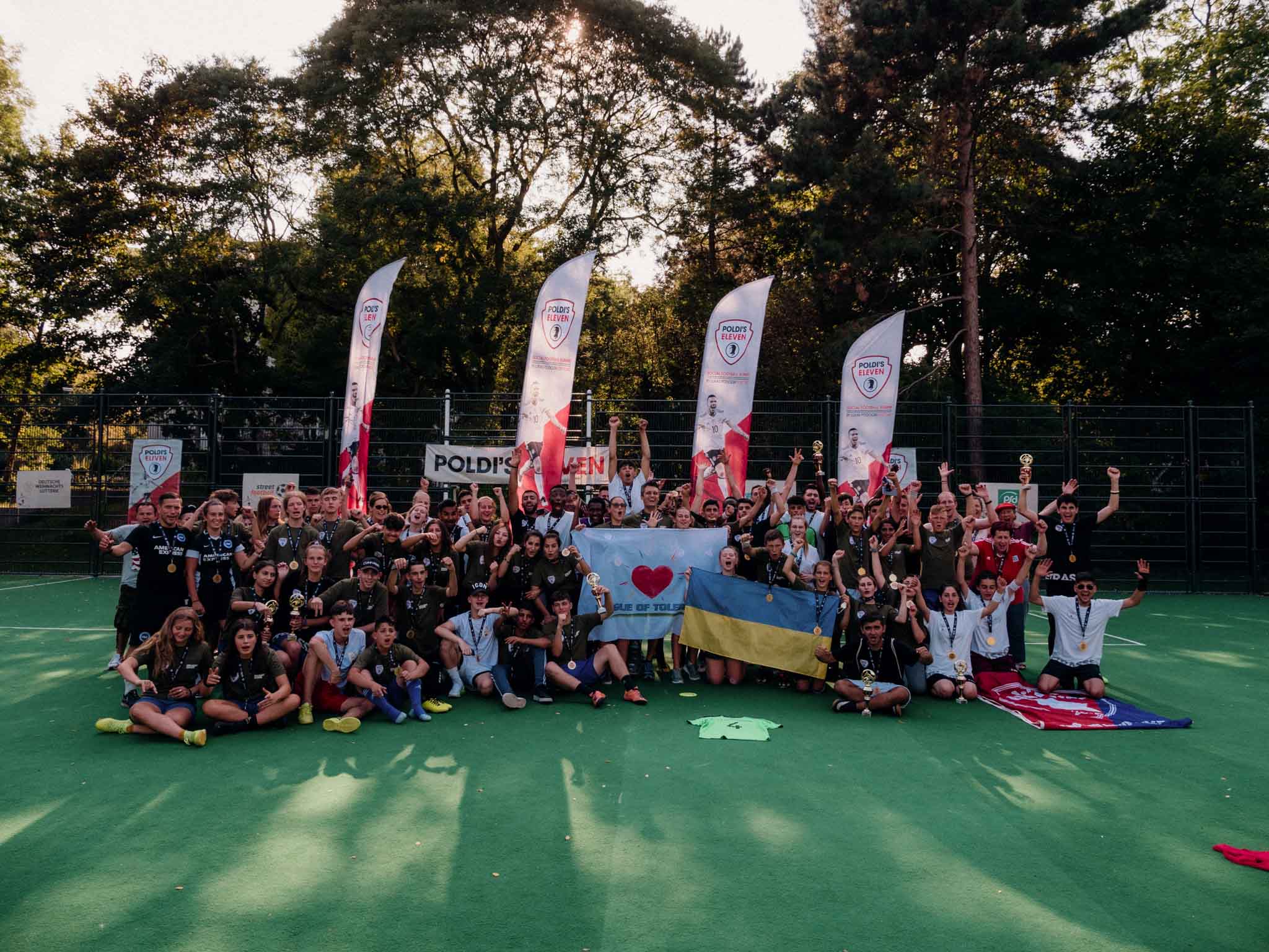 Франківські підлітки грали футбол у рідному місті Лукаса Подольскі (ФОТО)