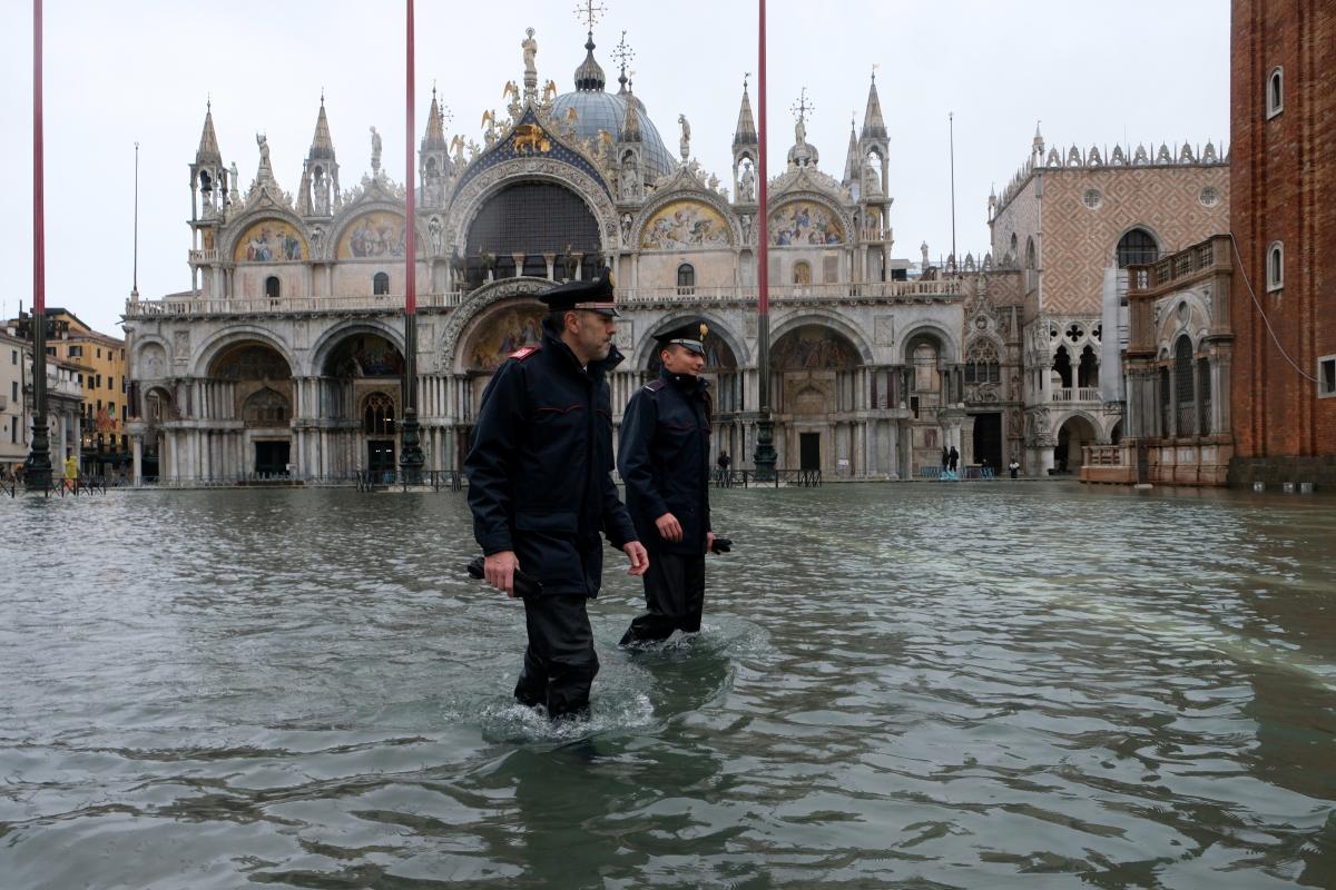 Удруге за літо. Площу Сан-Марко у Венеції знову затопило (ВІДЕО)