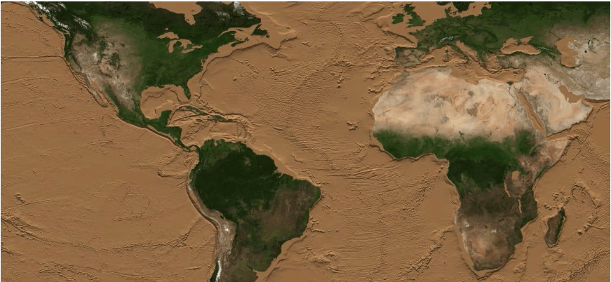 Вчені показали, як виглядатиме Земля, якщо всі водойми висохнуть (ВІДЕО)