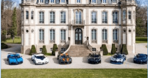 Bugatti похизувався шістьма ексклюзивними автомобілями за $35 млн (ФОТО)