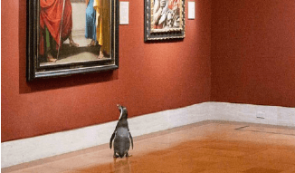 У США пінгвінів із зоопарку зводили у музей мистецтв (ФОТО)