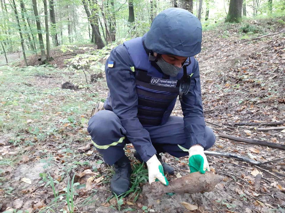 У лісі та полі на Коломийщині знайшли міну, й артснаряди (ФОТО)