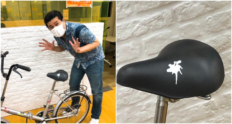 Японець придумав стікери у вигляді пташиного посліду – вони “охороняють” велосипед (ФОТОФАКТ)