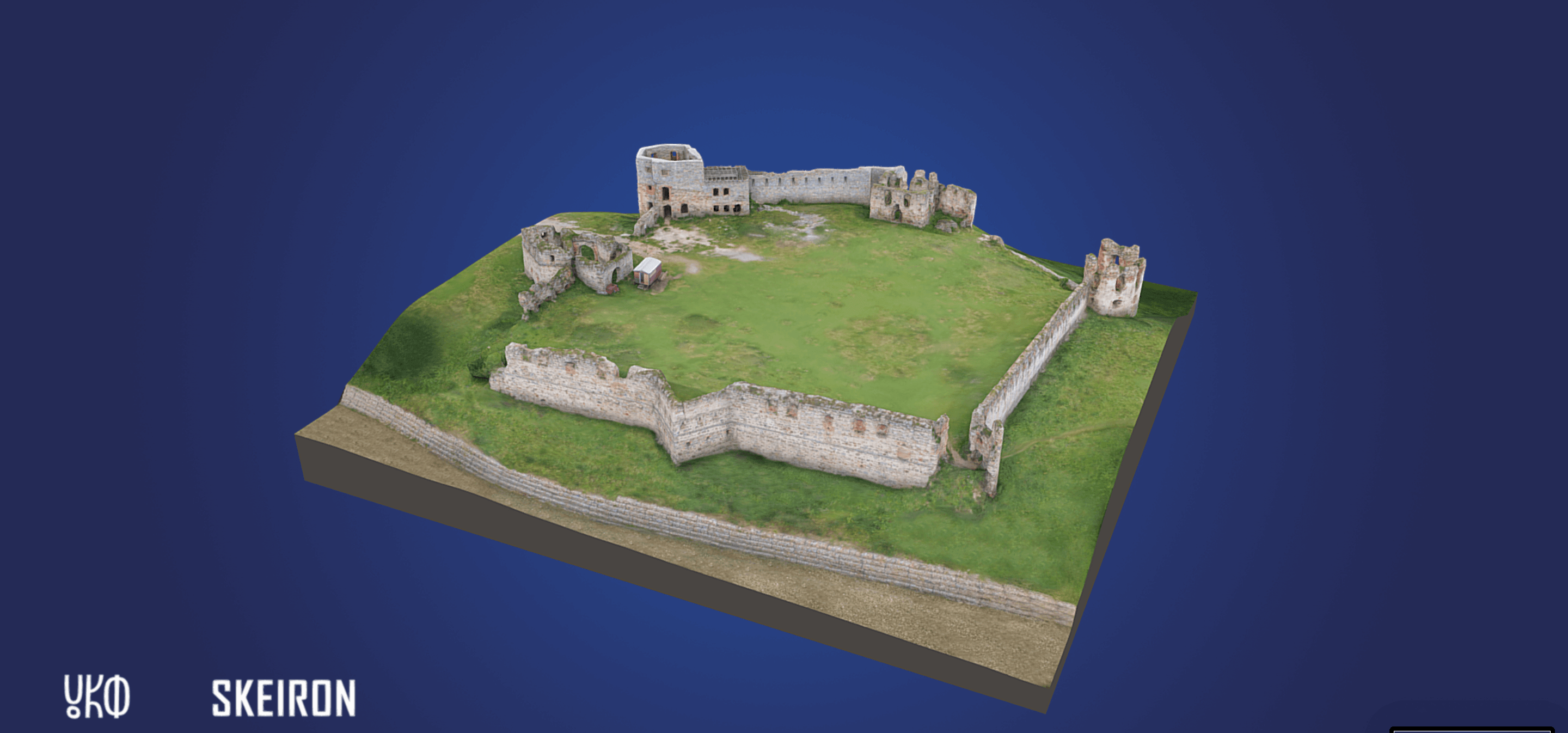3D-модель Пнівського замку розмістять на туристичних листівках доповненої реальності