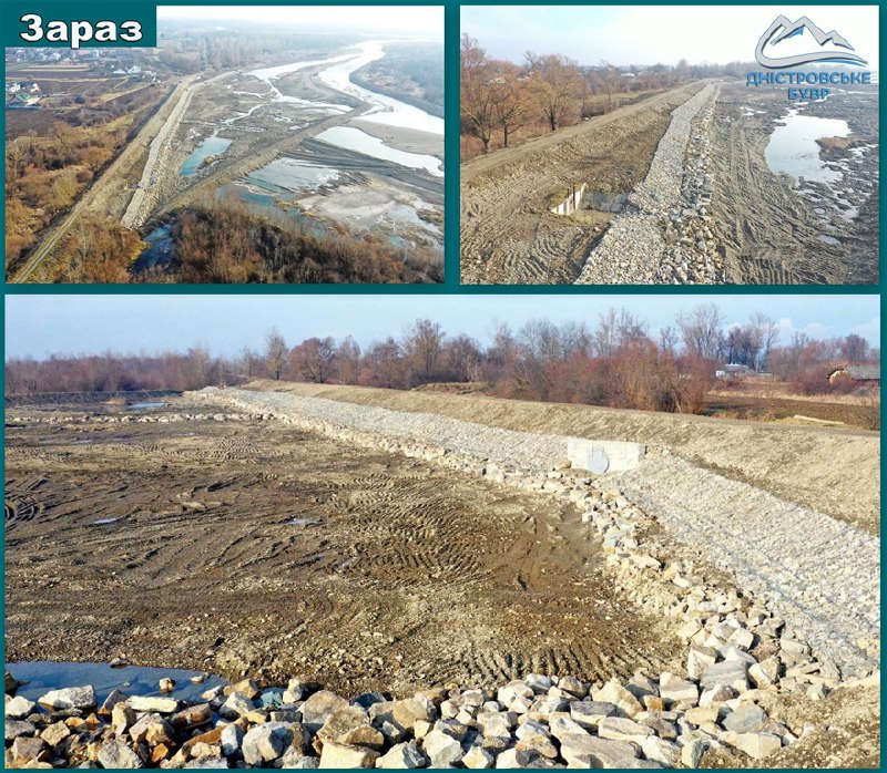 На Снятинщині відновили пошкоджену паводком дамбу ФОТО
