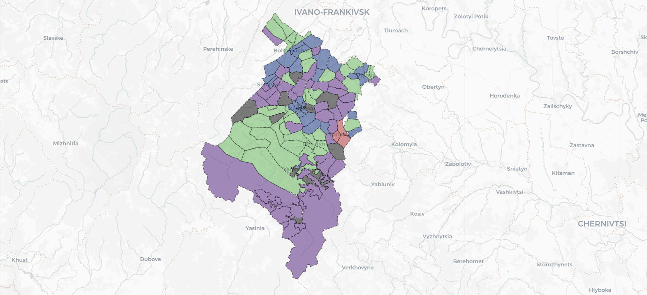 Вибори на окрузі №87: з’явилася мапа з результатами голосування
