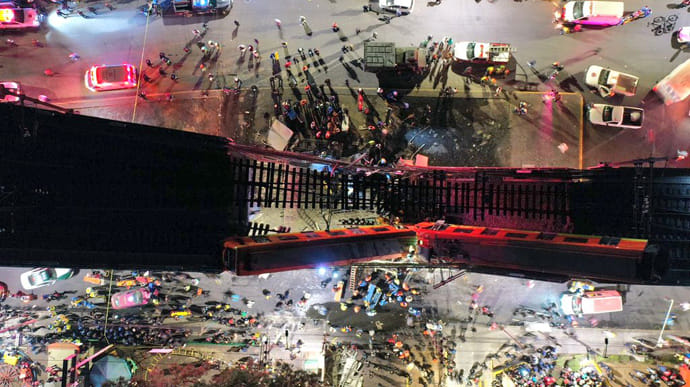 У Мехіко обвалився міст метро разом з поїздом: 23 загиблих (ФОТО, ВІДЕО)