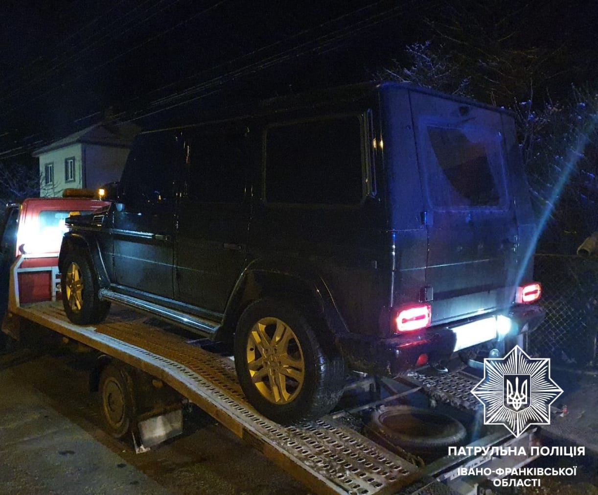 П’яного водія з “лівими” документами на Geländewagen зупинили у Франківську – машину вилучили (ФОТО)