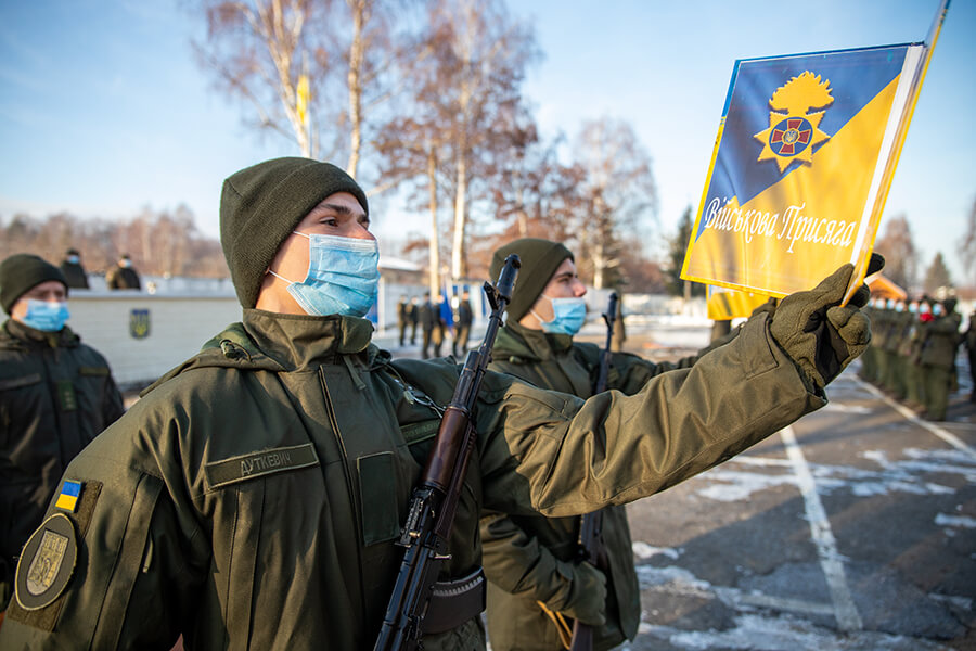 Нацгвардійці з Харківської та Житомирської областей склали присягу на Прикарпатті (ФОТО)