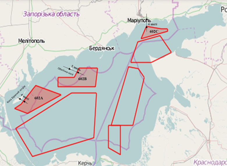 Росія перекрила близько 70% акваторії Азовського моря та готується до навчань поблизу Маріуполя та Бердянська — ВМС України