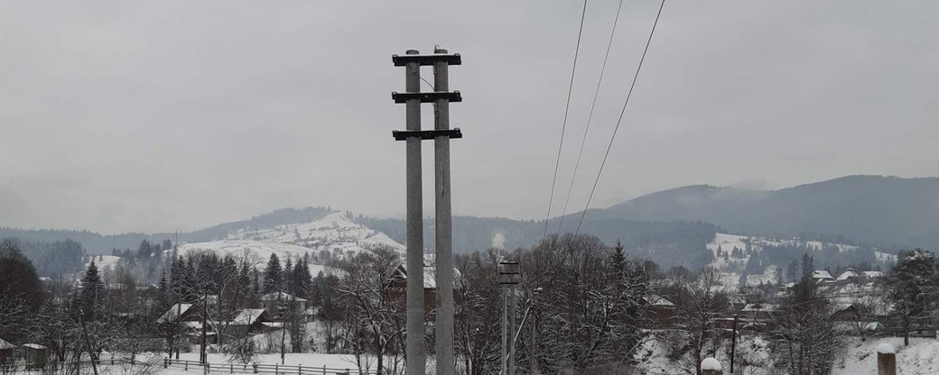 Снігопад на Франківщині: 43 населені пункти — повністю без електропостачання, ще 41 — частково