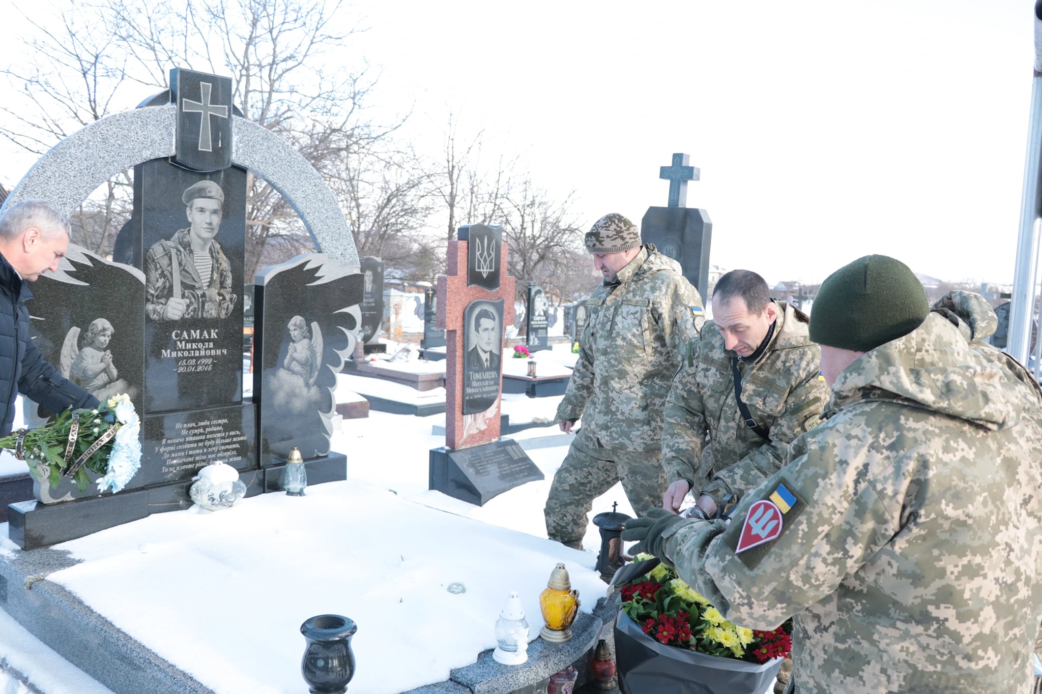 На Прикарпатті вшанували сьому річницю пам’яті кіборга Миколи Самака (ФОТО)