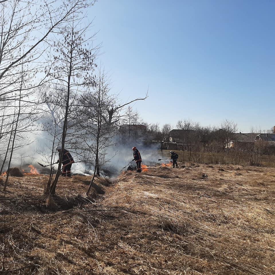На Калущині під час спалювання трави загинула жінка