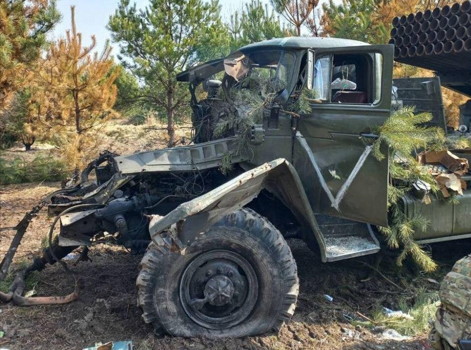 Бійці Коломийської «десятки» знищили ворожий «Град» та вантажівки, які перевозили боєприпаси