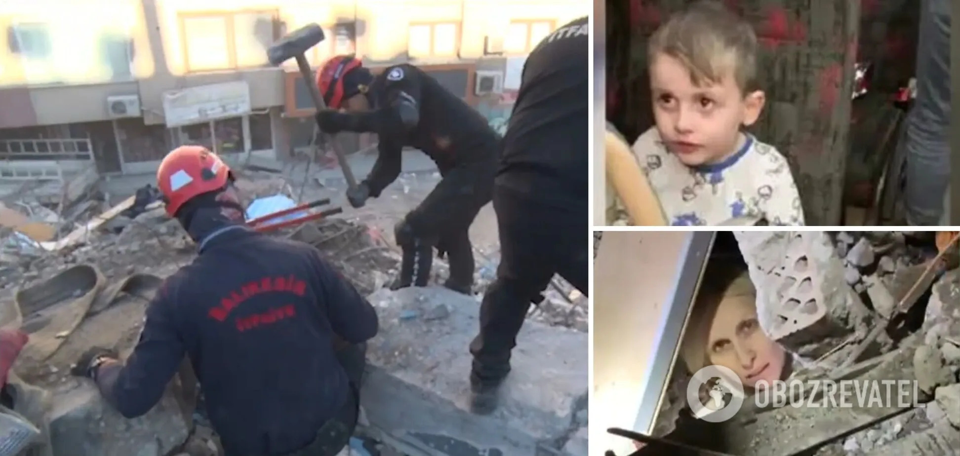 Через 36 годин під завалами в Туреччині врятували українку та її 4-річного сина (ВІДЕО)