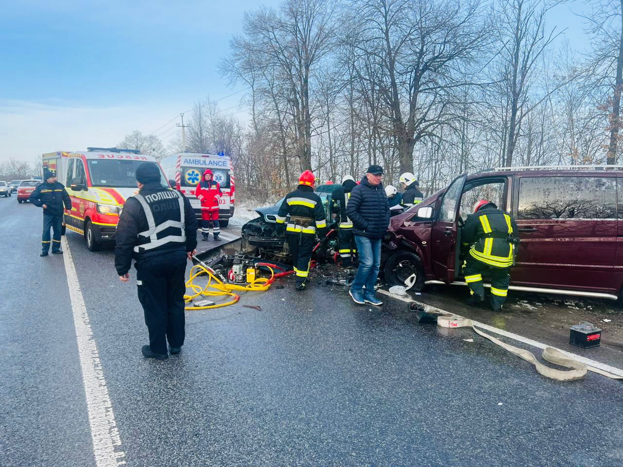 У ДТП біля Галича загинула водійка Daewoo Lanos, ще троє постраждалих (ФОТО)