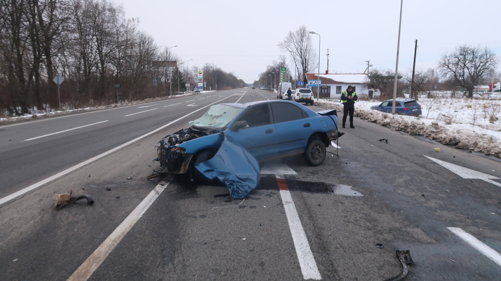 На Коломийщині зіткнулися два автомобілі, один з водіїв – у лікарні (ФОТО)