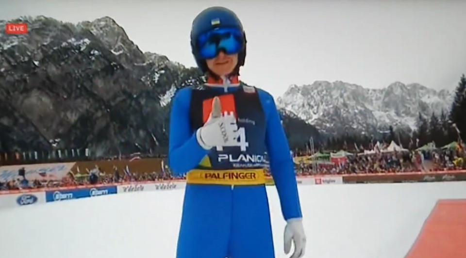 Євгеній Марусяк втретє у сезоні оновив рекорд України польотів на лижах з трампліну (ВІДЕО)