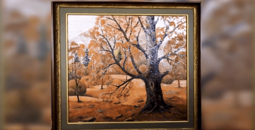На Галицькому аукціоні виставлять картину Василя Люльки, намальовану тільки природними матеріалами (ВІДЕО)