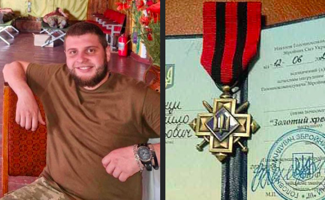 Залужний нагородив “Золотим хрестом” бойового медика Михайла Васкула з Косівщини