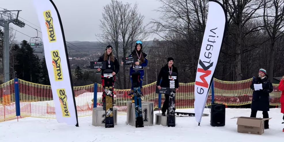 Юна прикарпатська сноубордистка перемогла на міжнародному турнірі FIS (ВІДЕО)