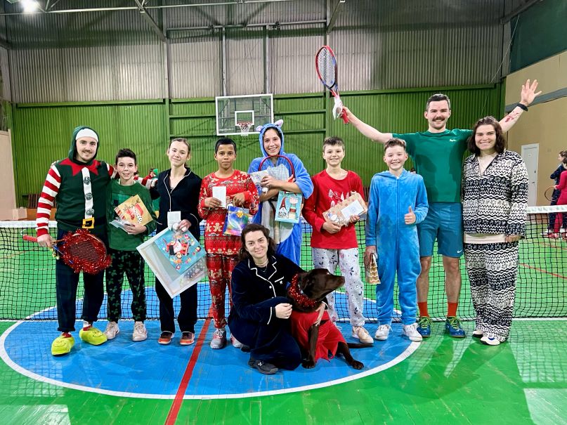 У піжамах займалися франківські тенісисти на останньому тренуванні в році (ФОТО)