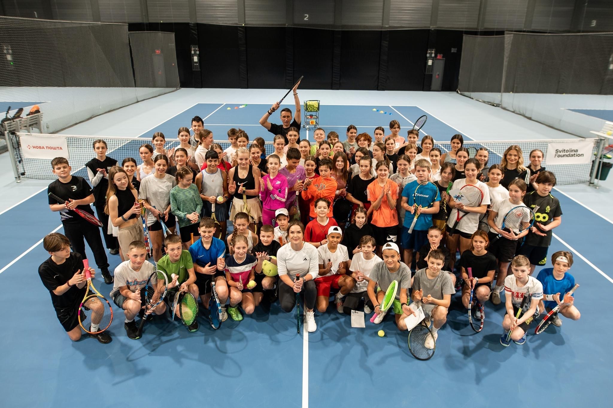 Франківські тенісисти доєдналися до майстер-класу від Еліни Світоліної та Сергія Стаховського у Львові (ФОТО)