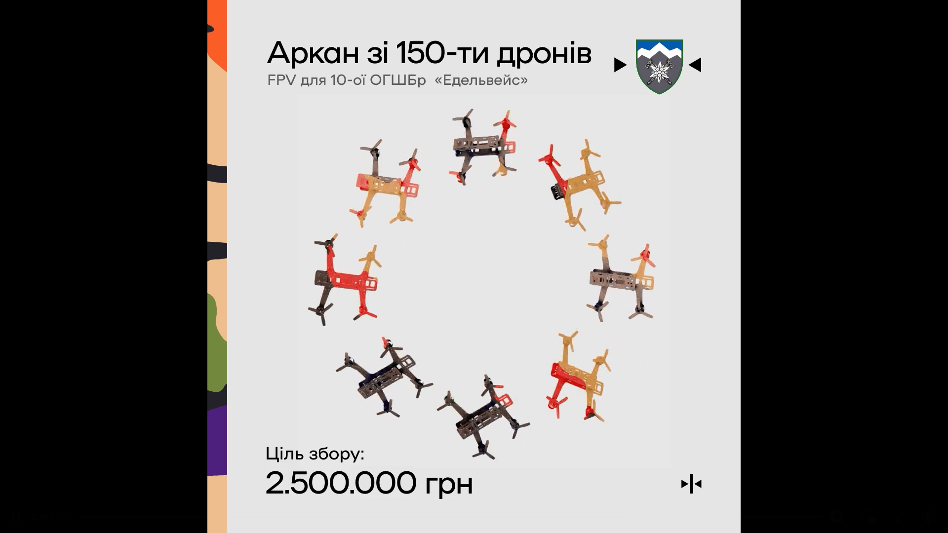 “Порт Франківськ” проводить збір на 150 дронів для “Едельвейсів”
