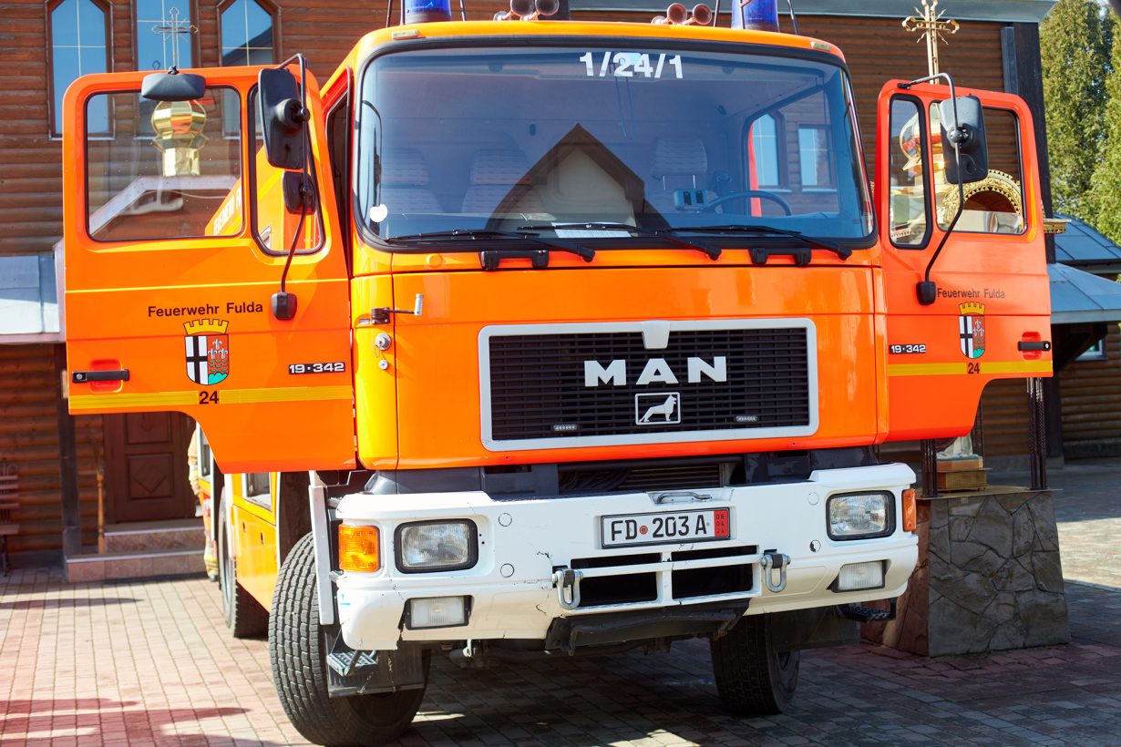 Івано-Франківськ отримав новий пожежний автомобіль з Німеччини