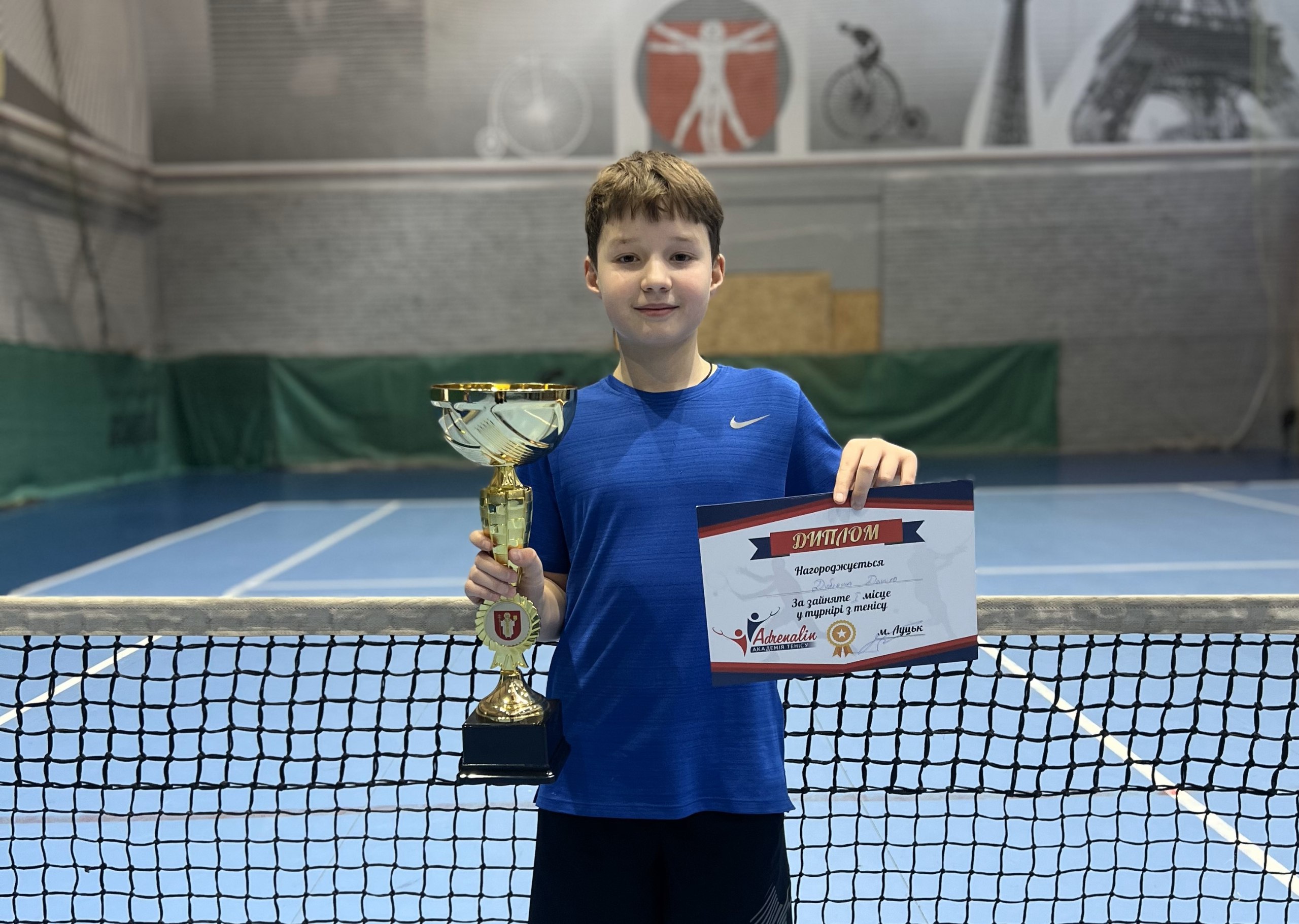 12-річний франківець переміг у тенісному турнірі “Кубок Луцька” (ФОТО)