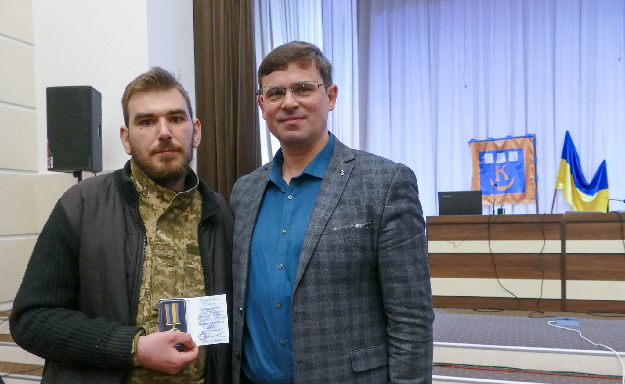 Захисникові з Калуша Віталію Бородайкевичу вручили медаль “За оборону рідної держави”