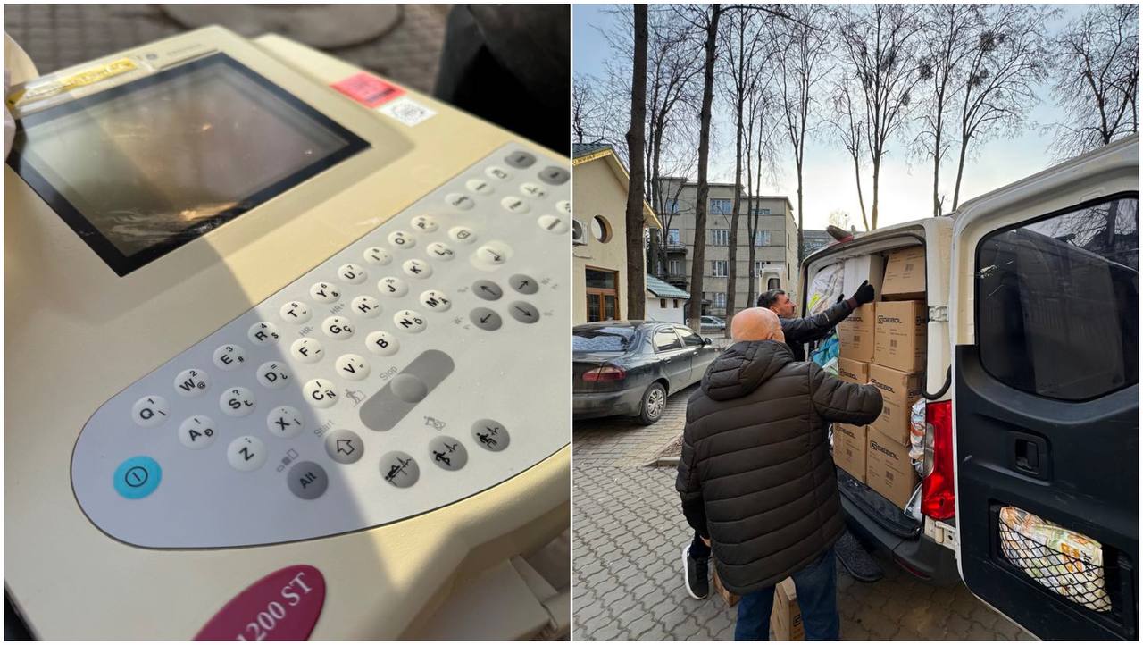 Наркозний апарат, ліки, ЕКГ: франківська лікарня отримала гуманітарну допомогу (ФОТО)