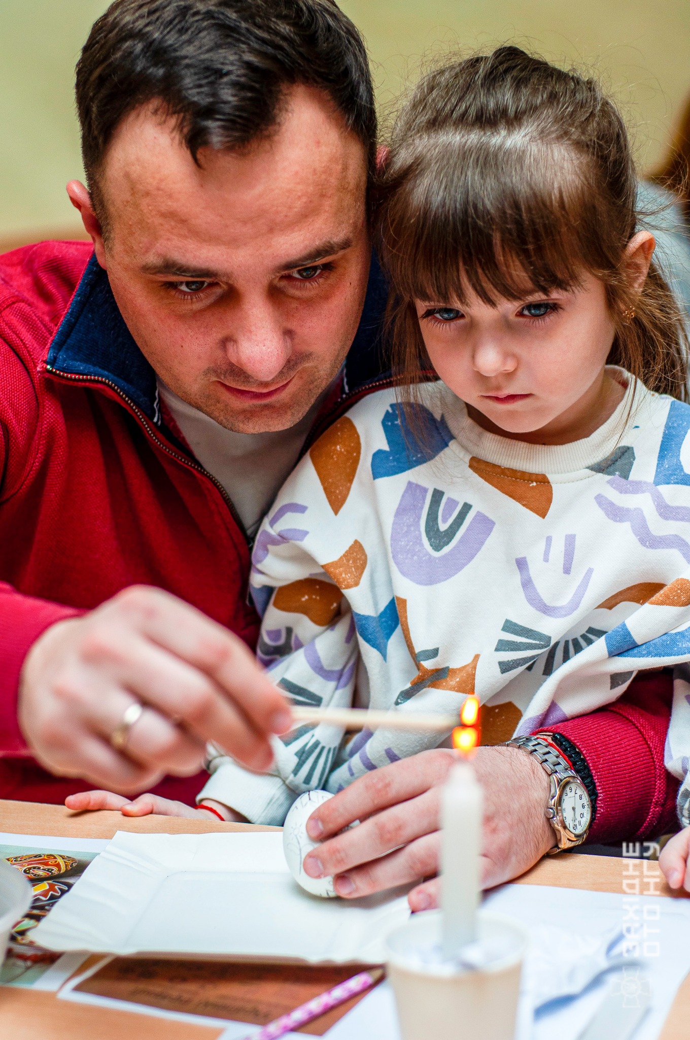 “Писанка для тата та мами”: дітям нацгвардійців у Франківську влаштували великодній майстер-клас (ФОТО)