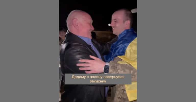 Як у Долині після полону зустрічали воїна Володимира Федорича (ВІДЕО)