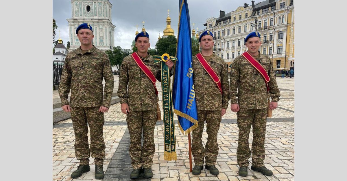 Франківський 50-й полк НГУ отримав президентську відзнаку "За мужність та відвагу" (ВІДЕО)